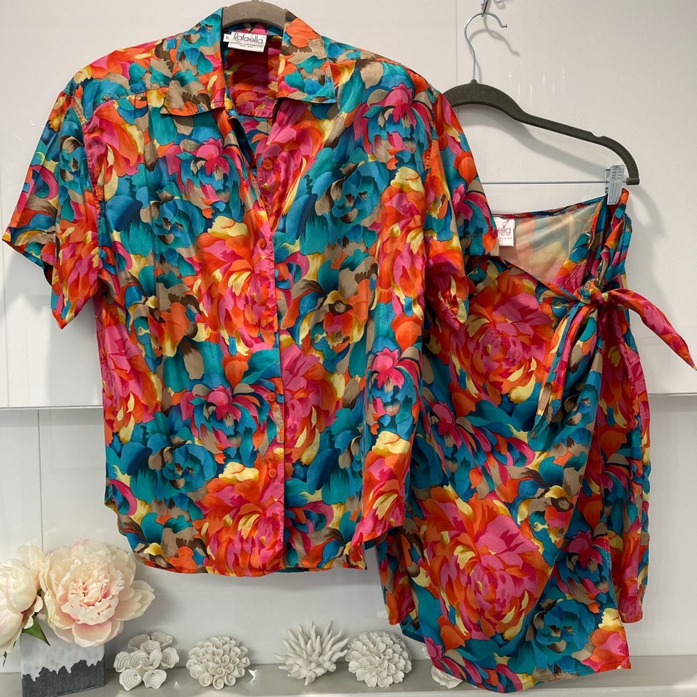 Rafaella 2 piece silk dress